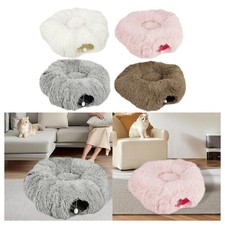 Tunnel pour chat avec lit