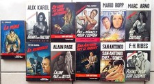 Lot 10 romans : Fleuve Noir - Espionnage, policier, San-Antonio... + 1 Gratuit.