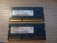 RAM DDR3 2x 2 Gb - 2Rx8 PC3-10600S-9-10-F1 Elpida EBJ21UE8BFU0-DJ-F