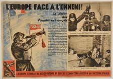 Ww2 affiche lvf milice - ww2,