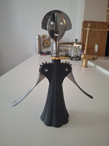 Alessi anna black corkscrew - alessi,
