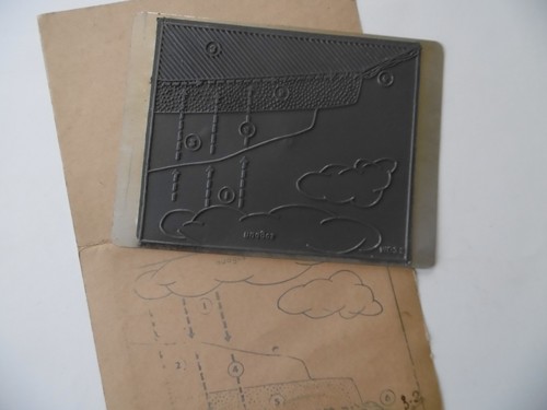 Ancien tampon encreur - encreur, scolaire