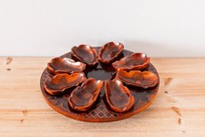 Plateau en Bois Sculpté