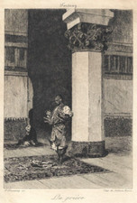 La prière - Mariano Fortuny - François Flameng - c 1890