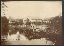 Indochine COCHINCHINE, Chau Doc, Vintage citrate print 1902 - 8x11 cm