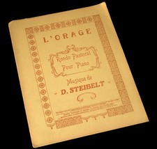 l'orage rondo pastoral partition piano 1900 Steibelt