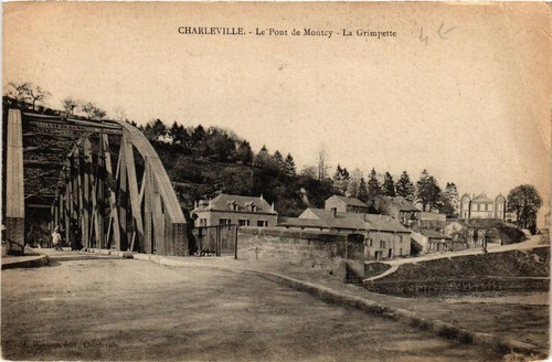 Cpa charleville pont de - le,