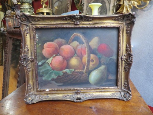 Ancien tableau encadré - encadré, xixe