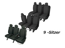 Renault Trafic III 9 Places Housses De Siège Protège-Siège Housses Sur Mesure