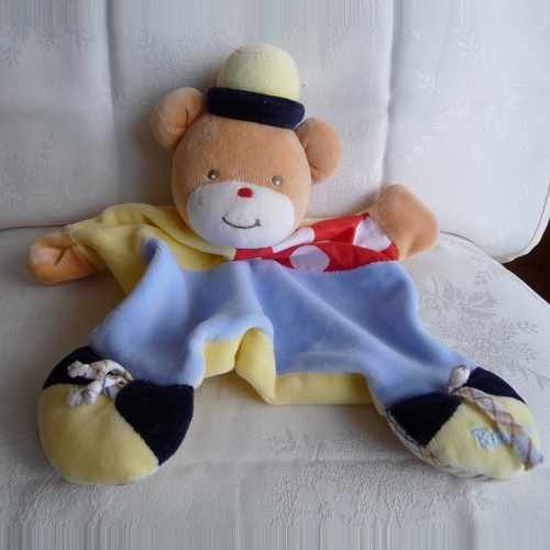 Doudou ours takinou - takinou, jaune