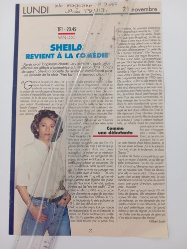 Coupure presse sheila - coupure, de