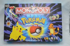 Jeu de société premier MONOPOLY POKEMON vintage ancien bon état boite COMPLET