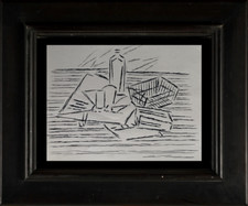 André DUFFOUR (1926-2016) SUPERBE NATURE MORTE COMPOSITION CUBISTE 1950 (375)