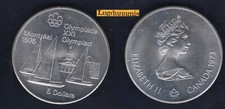 Canada 5 Dollars 1973 UNC Voilier Sailboat Nord Jeux Olympique Montreal 1976 Arg