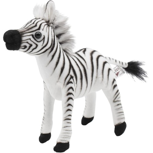 Peluche réaliste hansa zebra - réaliste,