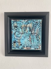 Jb Kabian Art Brut Art Figuratif Toile 20x20 Caisse Américaine