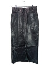 ZARA Jupe en cuir synthétique