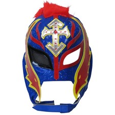 Masque semi-pro Rey Mysterio One Eye Blue Fur Lucha Libre Pro Wrestling