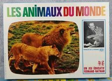 Les Animaux Du Monde Vintage 1970 Jeu de société Éducatif ORTF Fernand Nathan