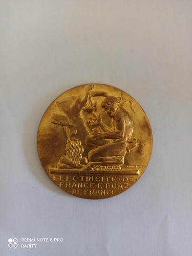 Médaille ancienne edf gdf - ancienne,