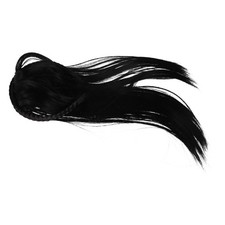 Perruque bandeau noire lisse