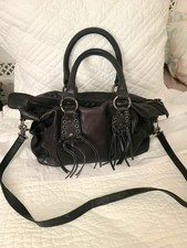 SAC A MAIN CUIR NOIR IKKS