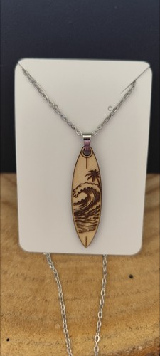 Collier planche surf - planche, en