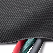 Protège Câble Kabelmatte Tapis Antidérapant Riefenmatte 3mm en Caoutchouc Mat