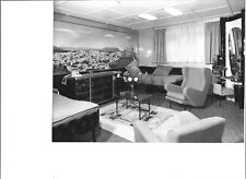 Photo argentique, intérieur chambre cabine, PAQUEBOT FRANCE, vers 1960, 18x24 cm