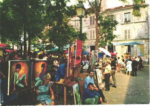 Paris peintres place du - paris, .