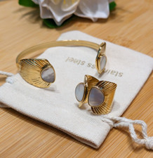 Parure Dorée Bracelet Ouvert