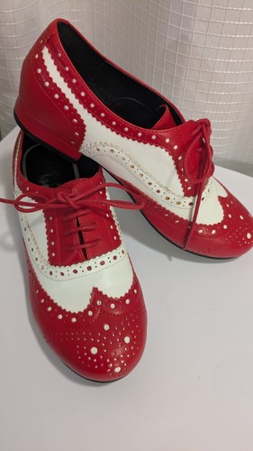 Lola ramona red white - red/white, leather