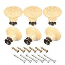 Céramique tiroir boutons 6pcs - céramique,