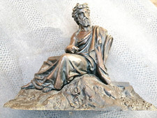 ancienne sculpture en bronze personnage  19 ème