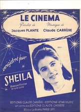 partition SHEILA :  le cinéma