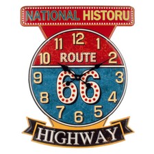 Horloge national road 66, déco route 66, pendule morther road, déco USA