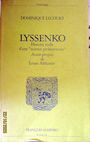 Lecourt dominique lyssenko - lecourt,