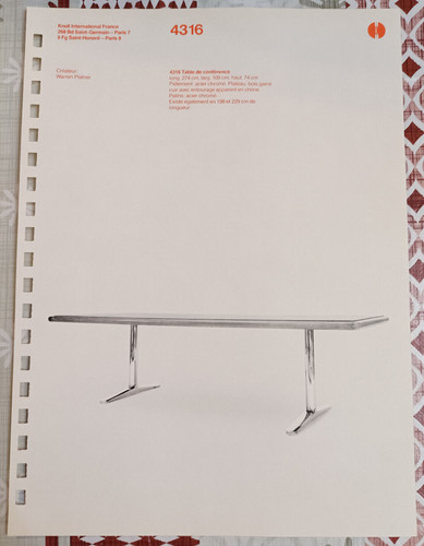 Fiche publicité knoll - fiche,