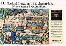 PUBLICITE ADVERTISING 044  1979    DE DIETRICH   four éléctronique (2 pages)