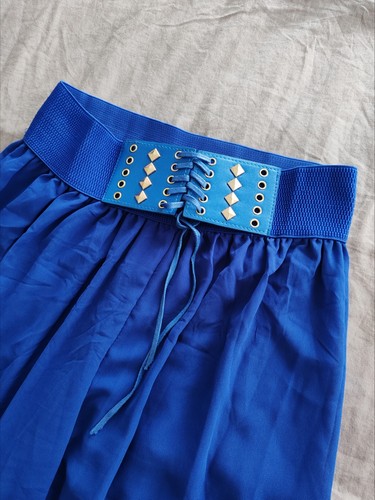 Pantalon été bleu - roi, en
