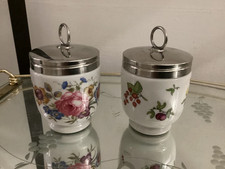2 grands Cuit Oeufs Porcelaine Royal Worcester coquetier