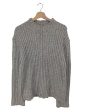 ZARA Pull-over à col roulé Dames Pull T EU 40 gris clair style décontracté