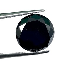 5,32 Cts Noir Moissanite Ronde