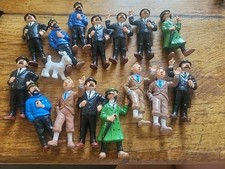 LOT 16 FIGURINES BULLY BULLYLAND TINTIN DUPONT HADDOCK MILOU TOURNESOL