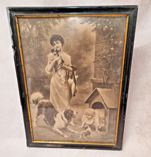 Tableau ancien scène - ancien,