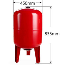 100 L Réservoir de Membrane Vertical, Pression max.6 BAR Chm Gmbh
