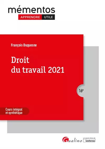 Droit travail les règles - du,