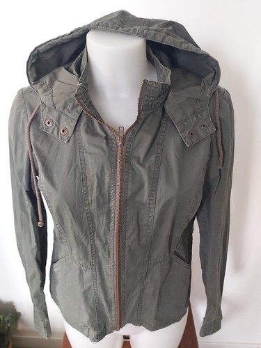 Veste kaki capuche - veste, cintrée