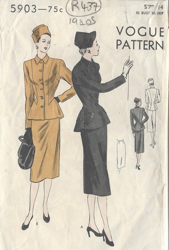 Années 1940 vintage vogue - vintage,