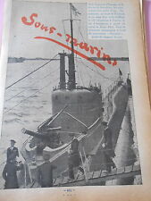 Les Sous Marin voici le Narwhal Print 1936